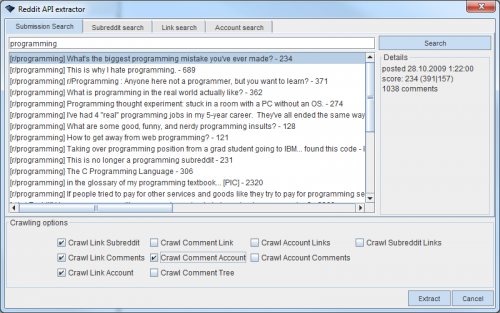 The Reddit Data Extractor · NSchrading